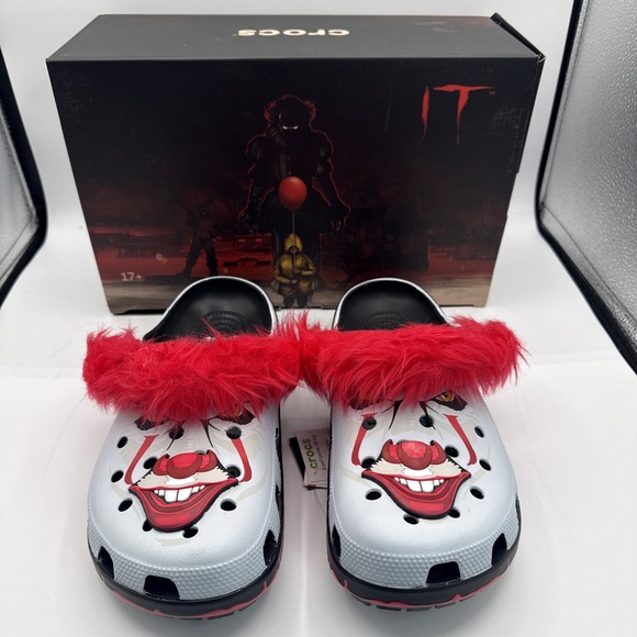 Crocs IT Chapter 2 Pennywise Face Classic Clogs Adult Men\'s Size 10 New With Box main image 8